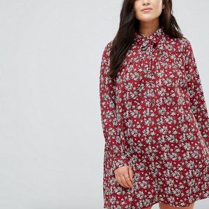 ALICE & YOU Long Sleeve Floral Shirtdress